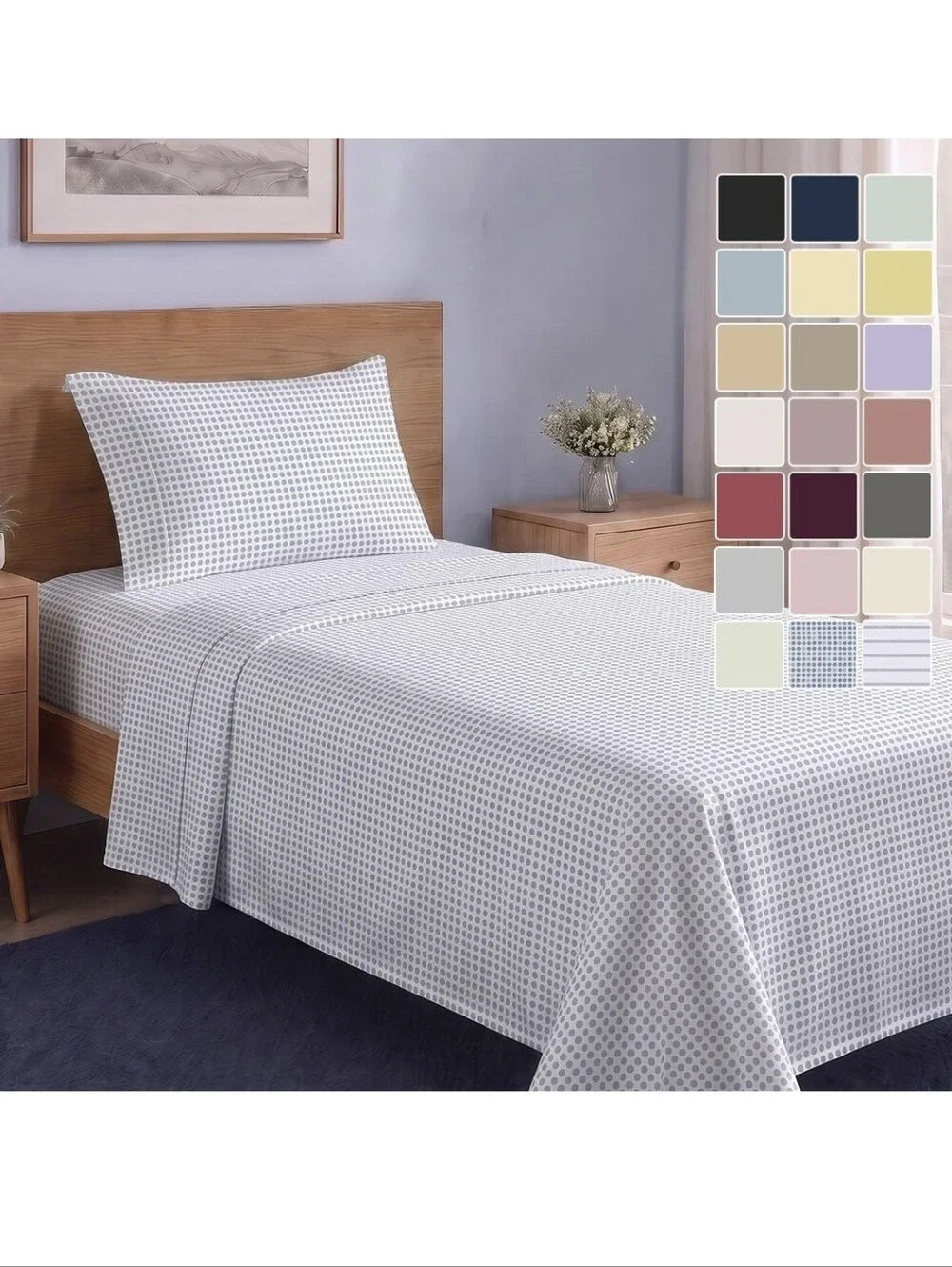 LANE LINEN 3 Pc. Twin Bed Sheets